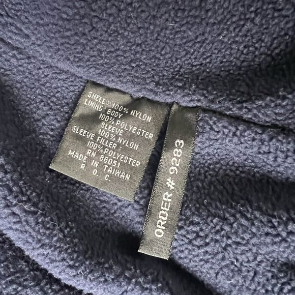 Men's VTG Tri Mountain Fleece Lined Windbreaker Bomber Jacket sz XL Storm Logo - Picture 9 of 10